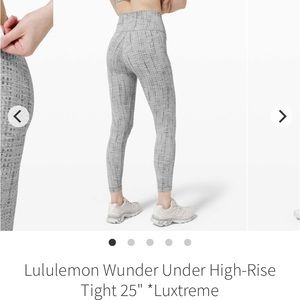 Lululemon Wunder Under High Rise Tight 25” *Luxtreme